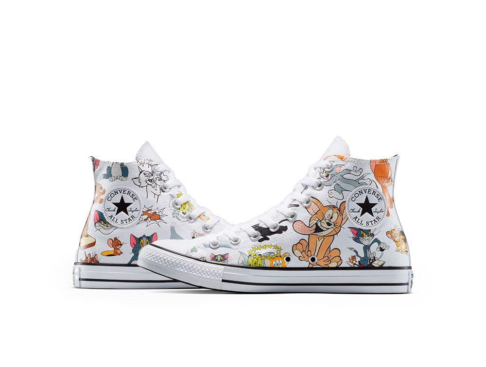 Zapatilla Unisex Converse Chuck Taylor Tom Y Jerry Blanco-4