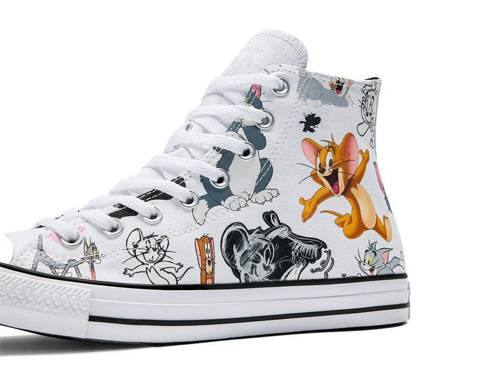 Zapatilla Unisex Converse Chuck Taylor Tom Y Jerry Blanco-5