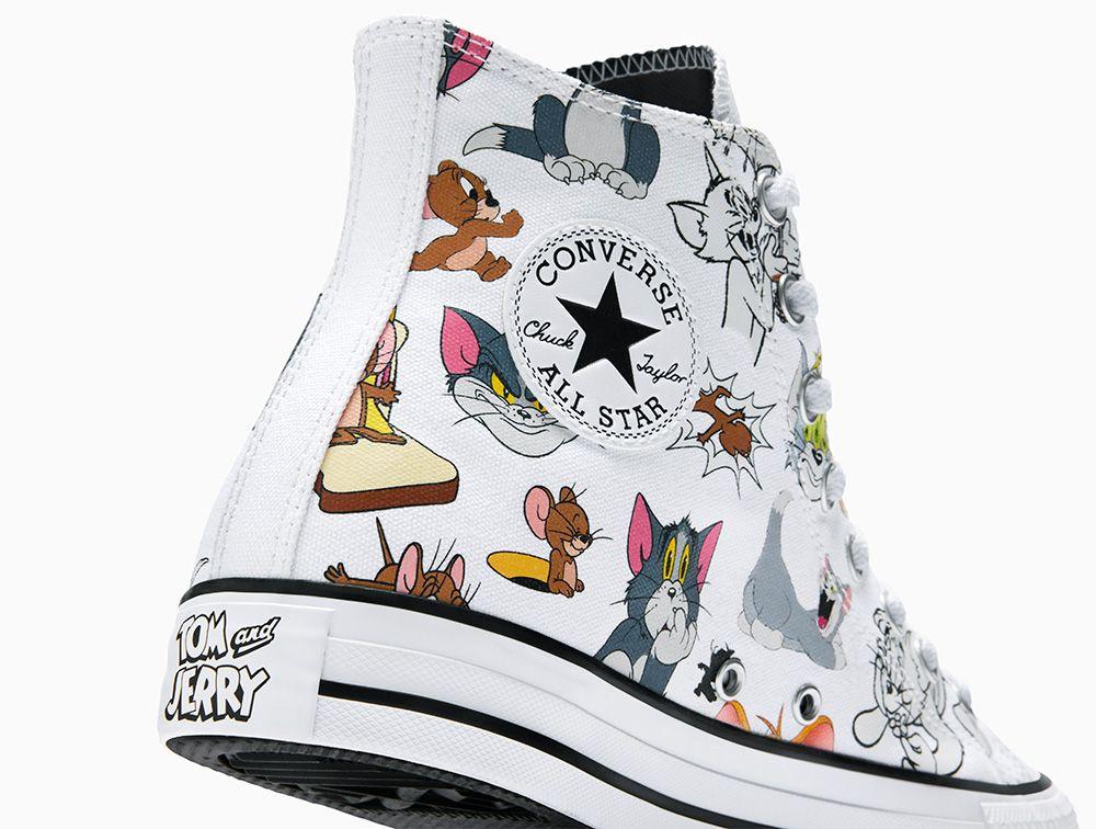 Zapatilla Unisex Converse Chuck Taylor Tom Y Jerry Blanco-6