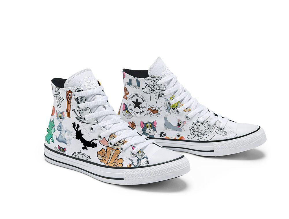Zapatilla Unisex Converse Chuck Taylor Tom Y Jerry Blanco-7