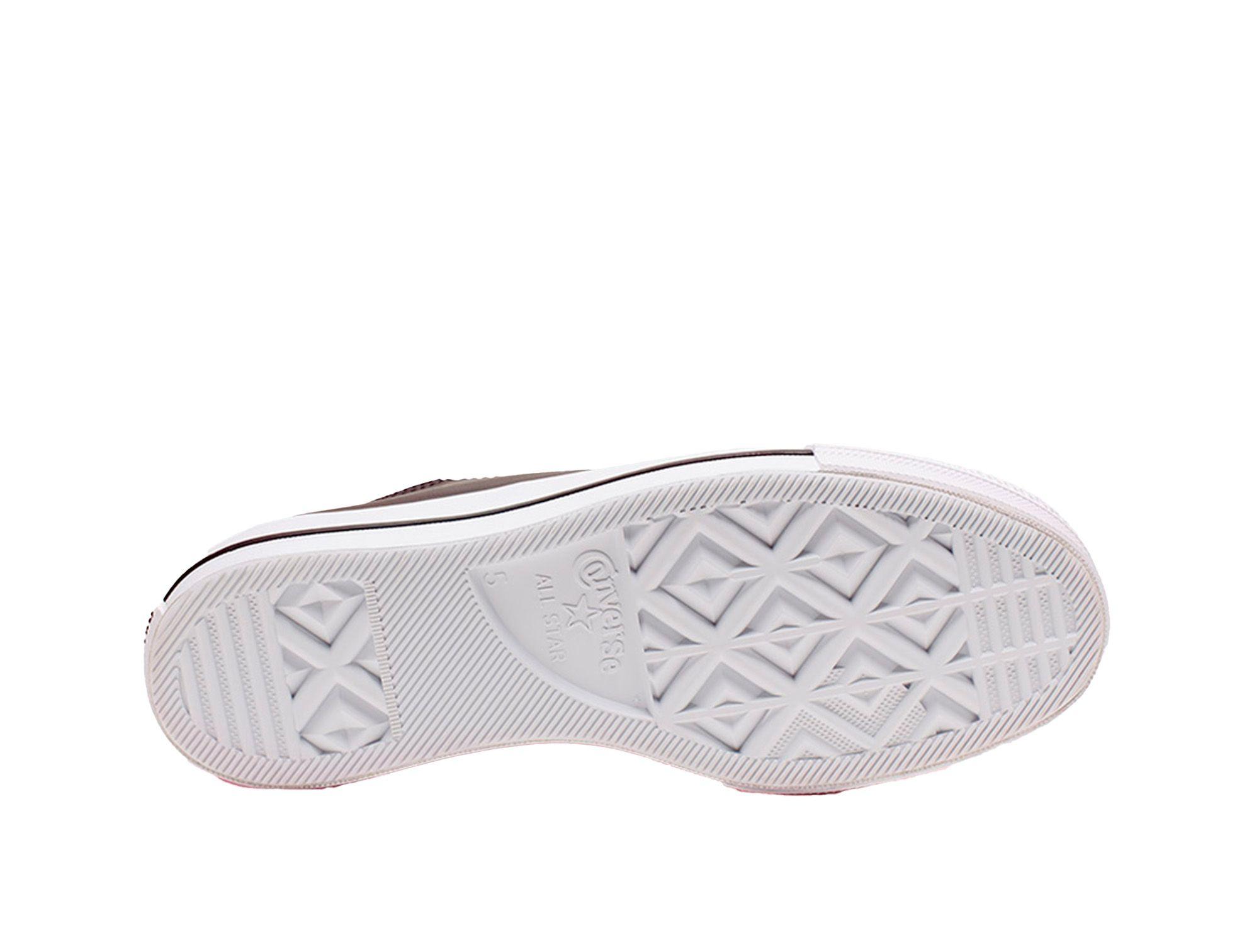 Zapatilla Converse Chuck Taylor Plataforma Cuero Mujer Negro-7