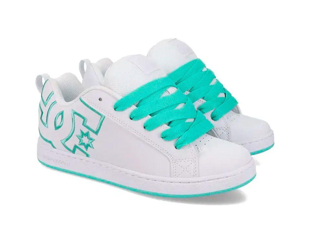 Zapatilla Mujer Dc Court Graffik Blanco-1