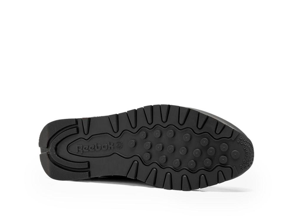 Zapatilla Reebok Classic Leather Negro - Rojo -Gris-4