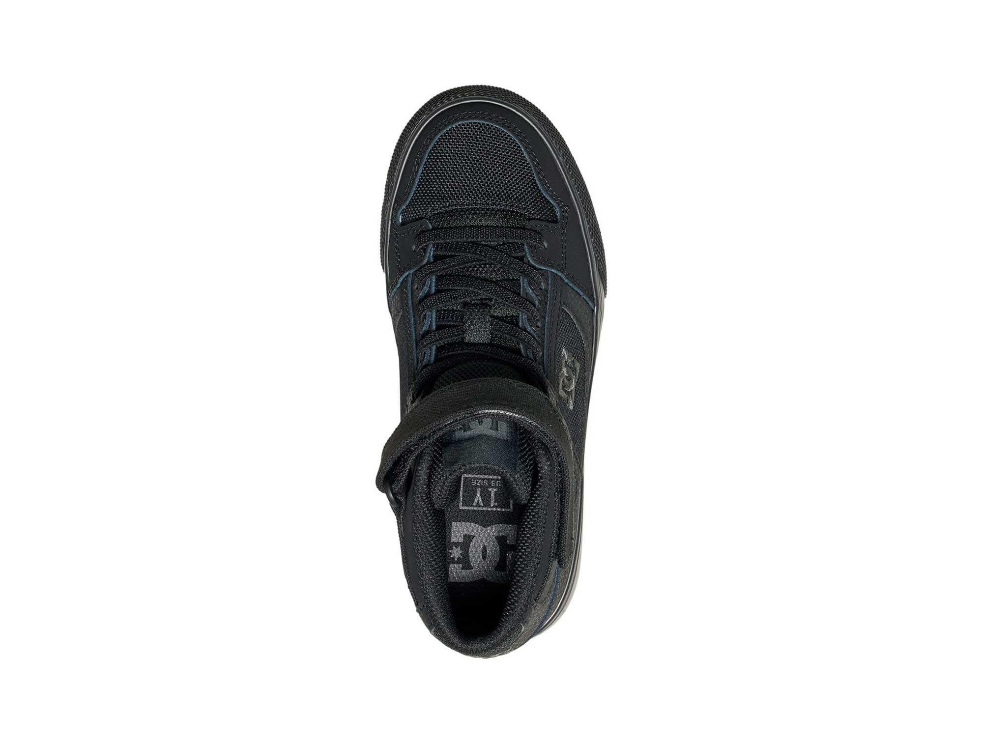 Zapatilla Dc Pure High-Top Cadete Negro-2