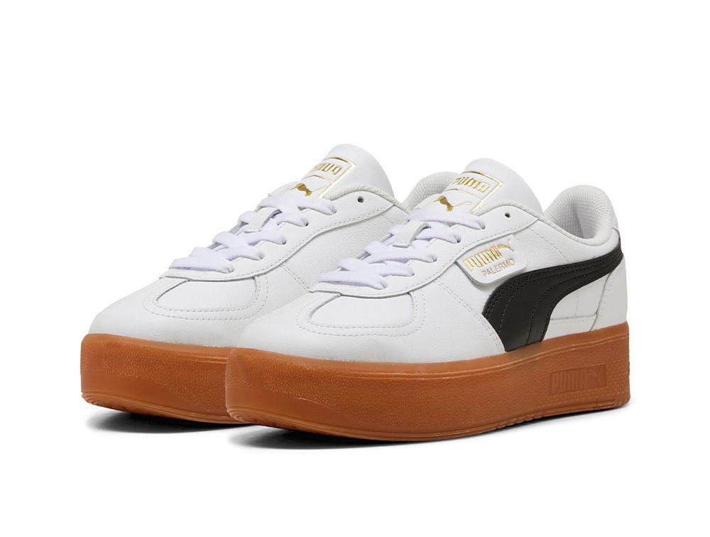 Zapatillas Puma Palermo Elevata Lth Mujer Blanco-4
