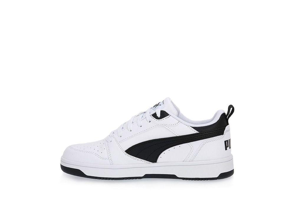 Zapatilla Puma Rebound V6 Cadete Blanco - Negro-2