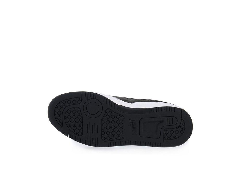 Zapatilla Puma Rebound V6 Cadete Blanco - Negro-4