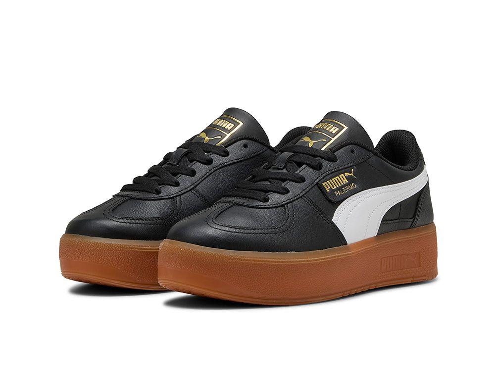 Zapatillas Puma Palermo Elevata Lth Mujer Negro-3