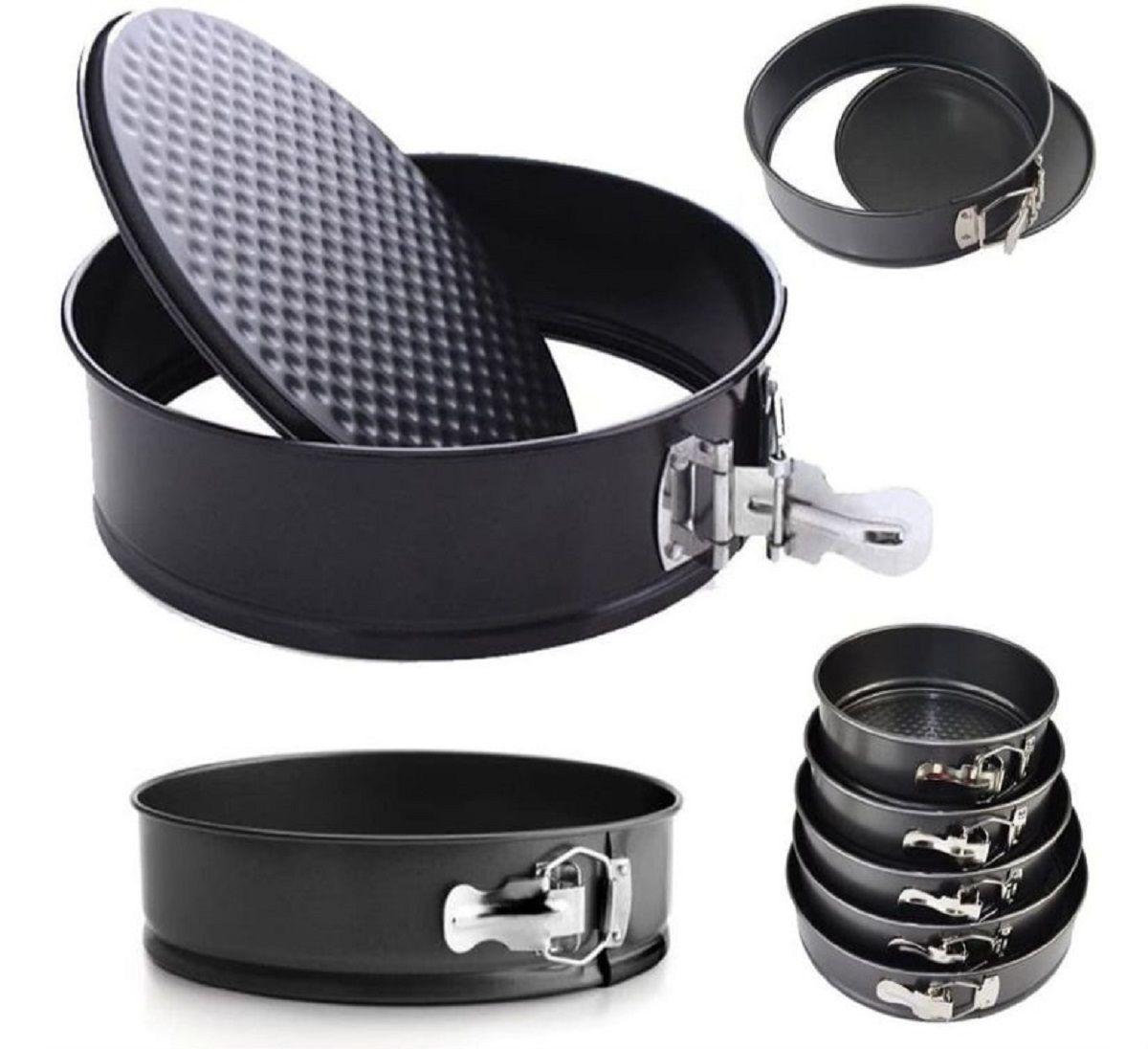 Set 6 Moldes Redondo Antiadherente Torta Queque Repostería-3