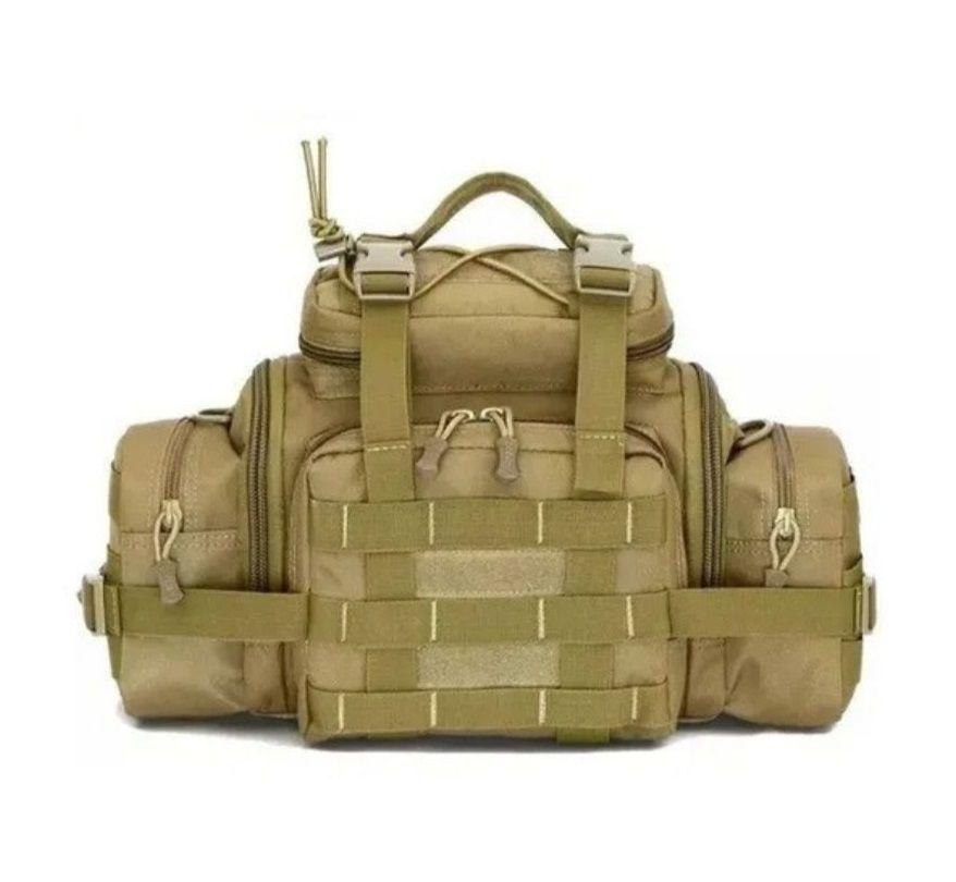 Bolso/banano Gigante Tipo Botiquín Táctico Militar Trekking Ocre-0
