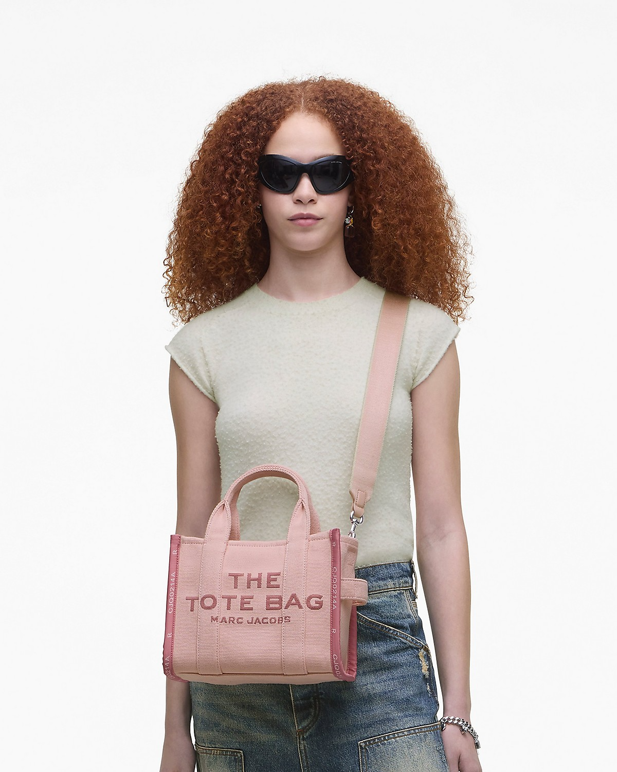 The Jacquard Small Tote Bag Marc Jacobs Rosa-5