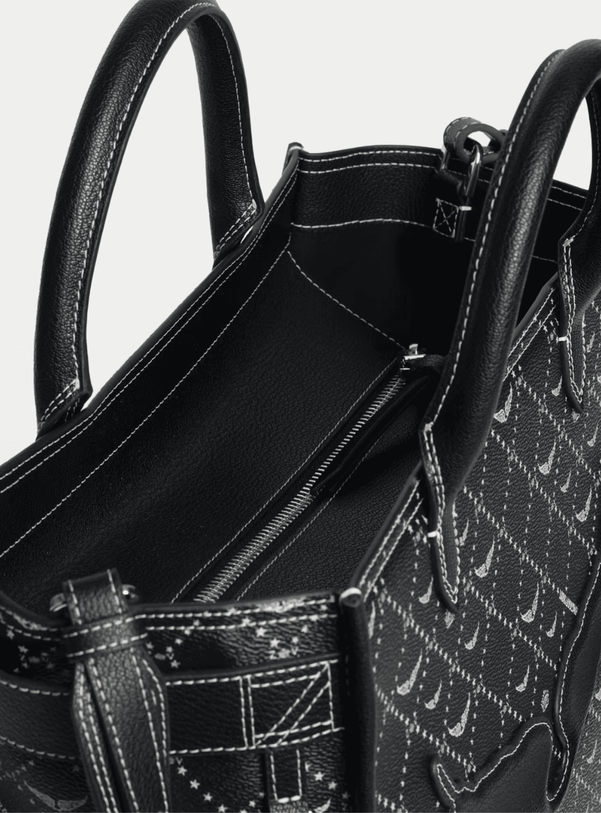 Tote Zadig Voltaire Angel Mono Black-3