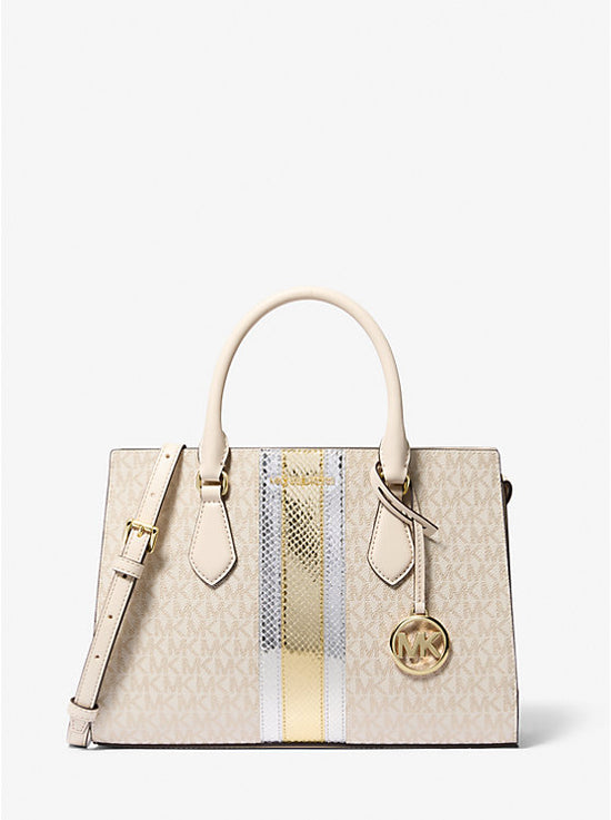 Cartera Michael Kors Sheila Pale Gold-0