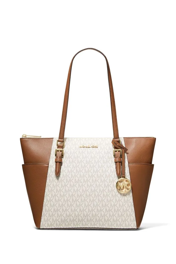 Tote Michael Kors Charlotte Vainilla-0