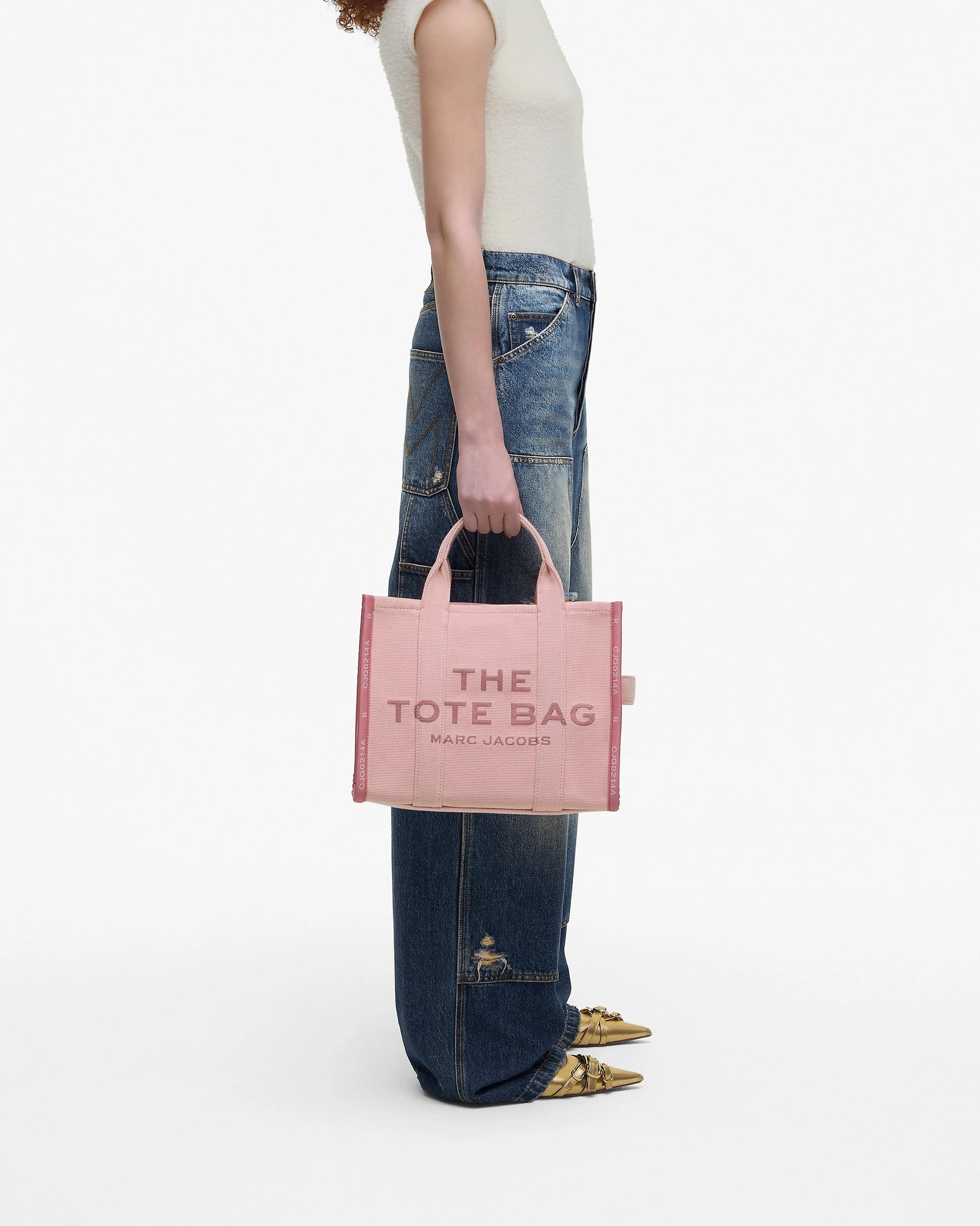 The Jacquard Medium Tote Bag Marc Jacobs Rosa-3