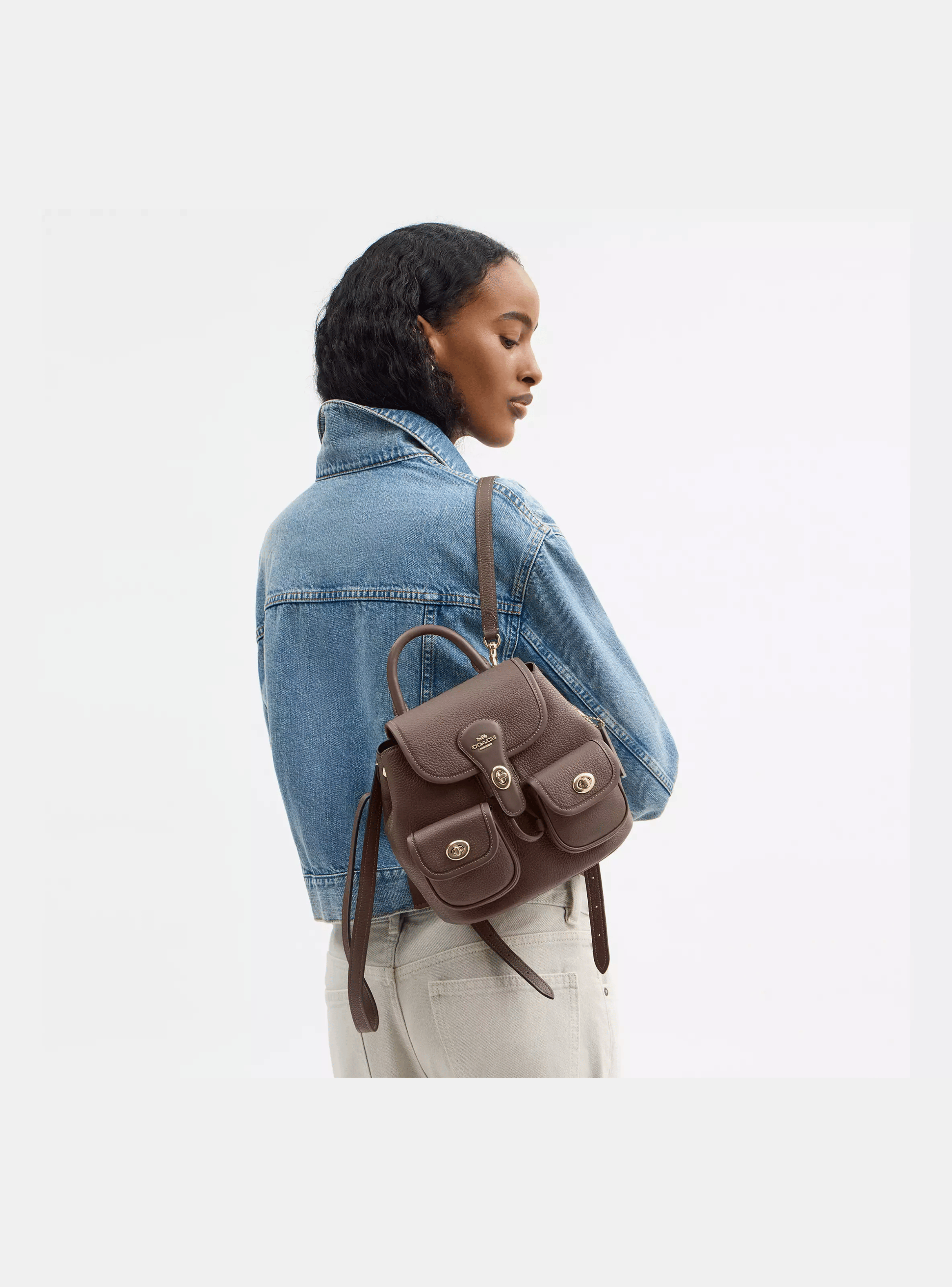 Mochila Coach Hadley Backpack Caf-3
