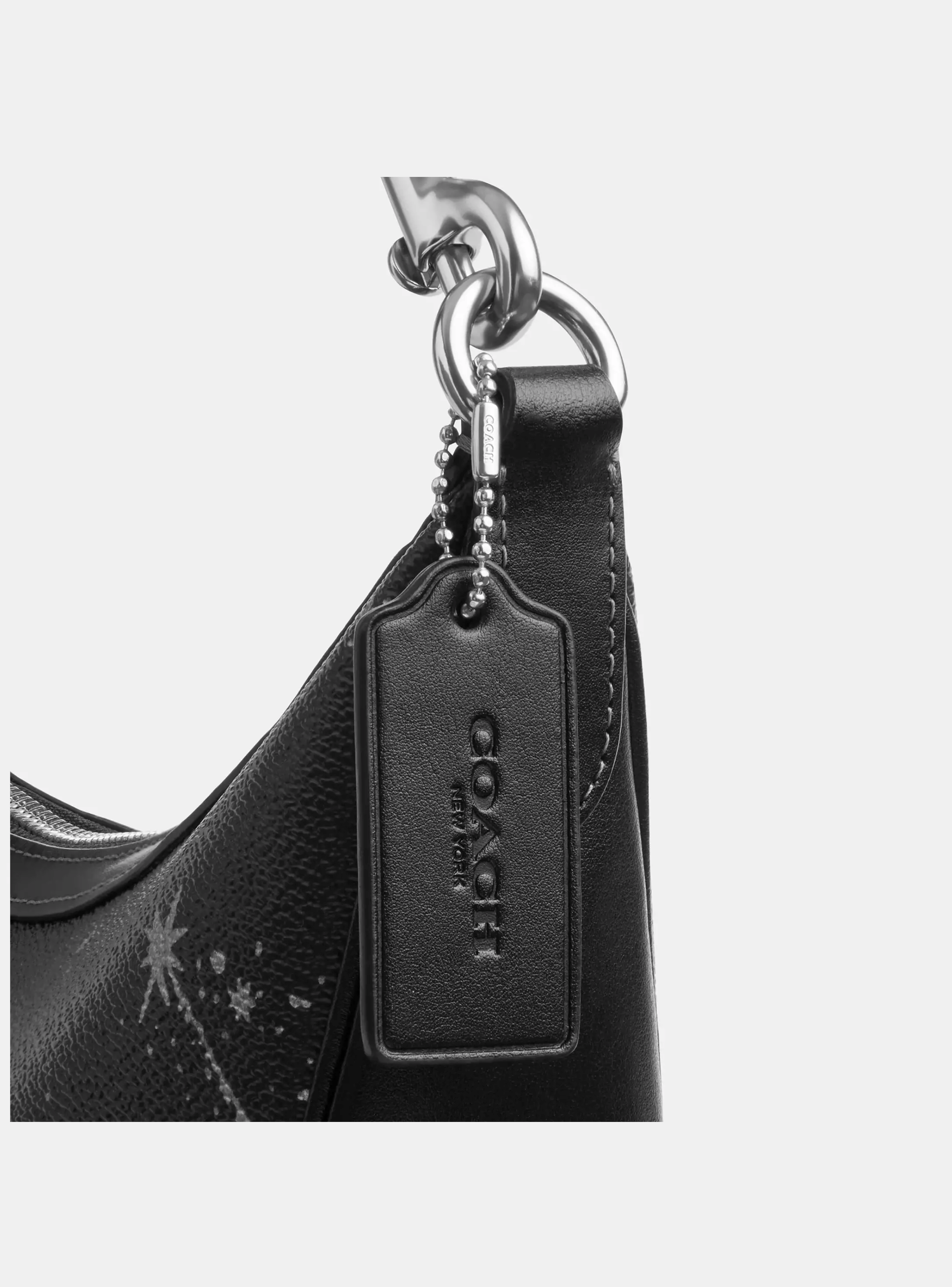 Crossbody Coach Aria Star Print Black-9