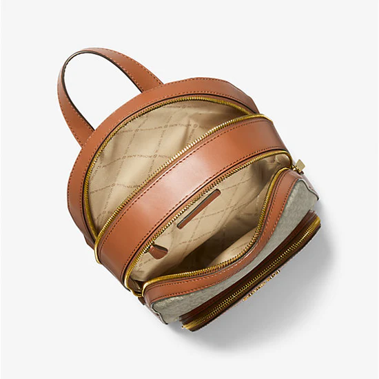 Mochila Michael Kors Jaycee Vainilla Mediana-1