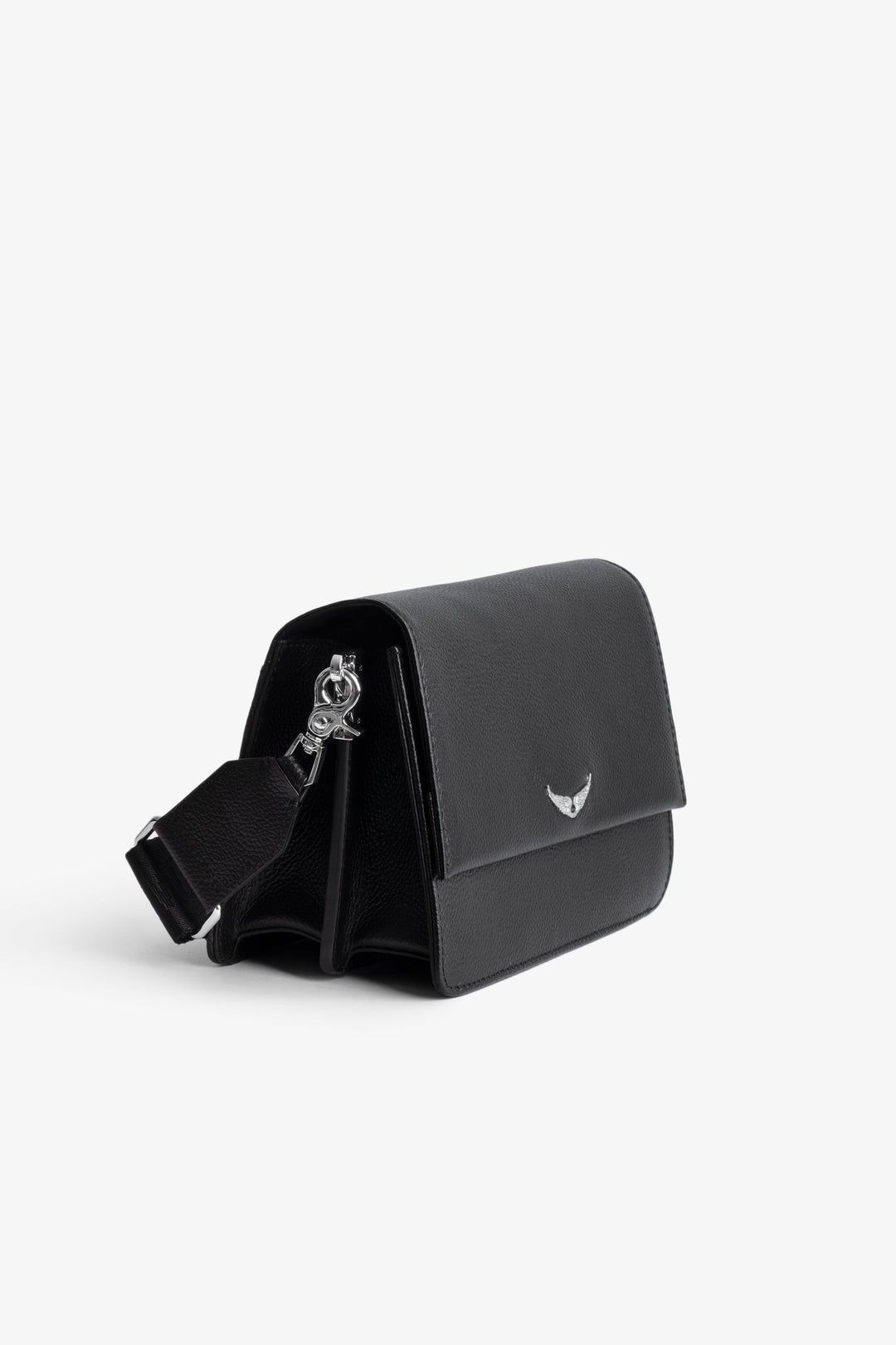 Cartera Zadig&Voltaire lolita wings grained leather black-2