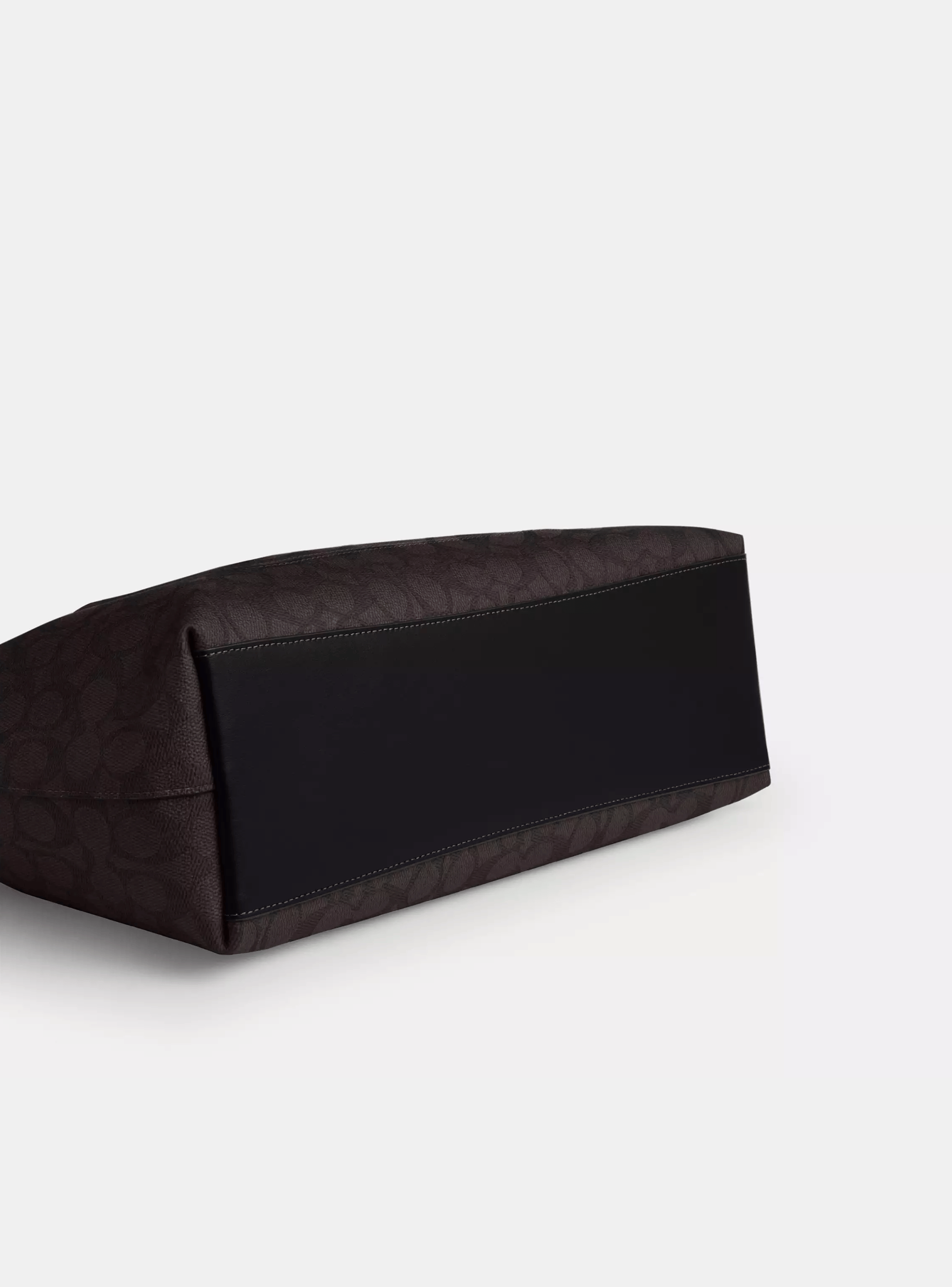 Tote Coach Station Signature Canvas Walnut Black-4