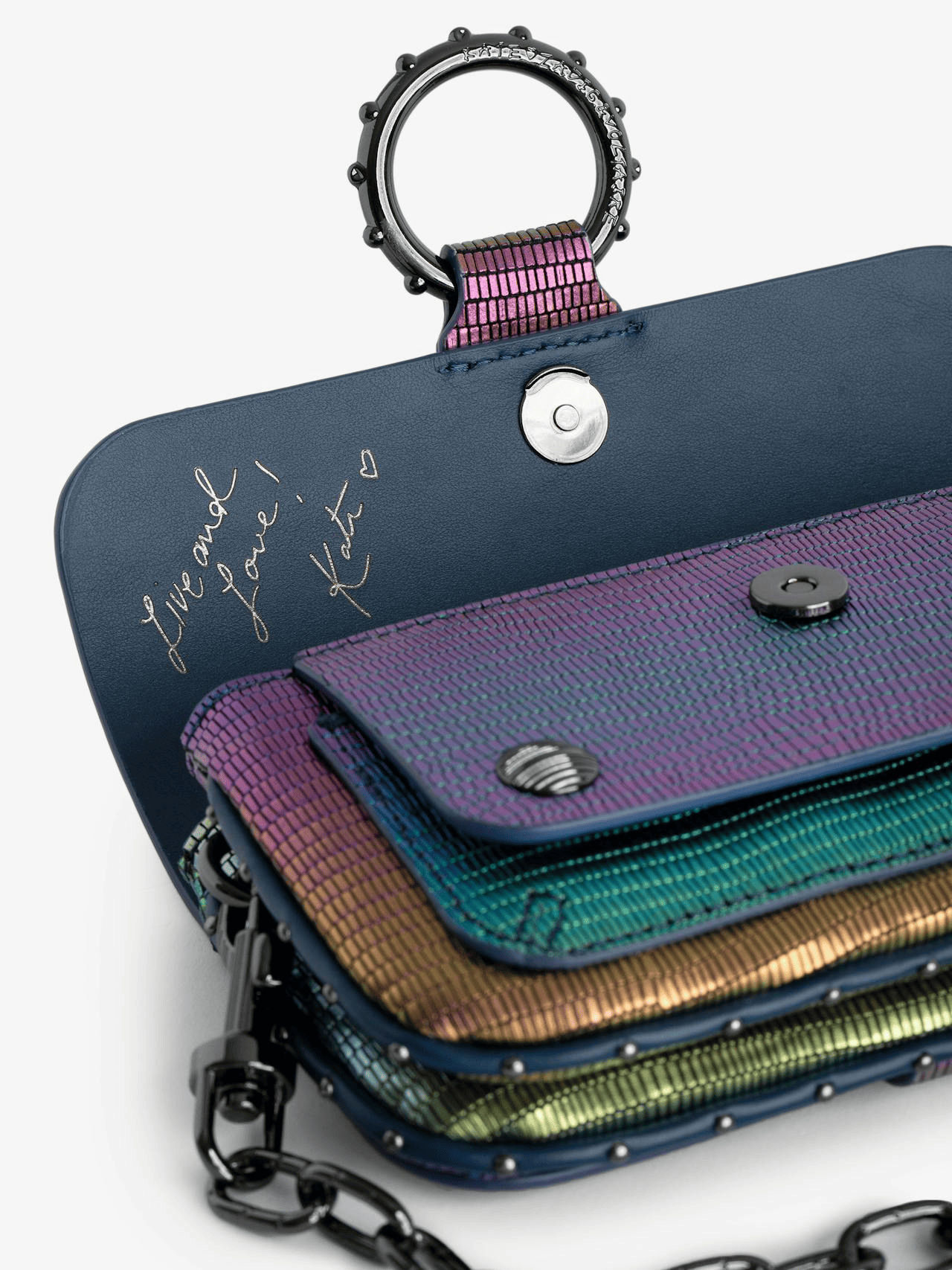 Cartera Zadig Voltaire Kate Wallet Metal Multi-3