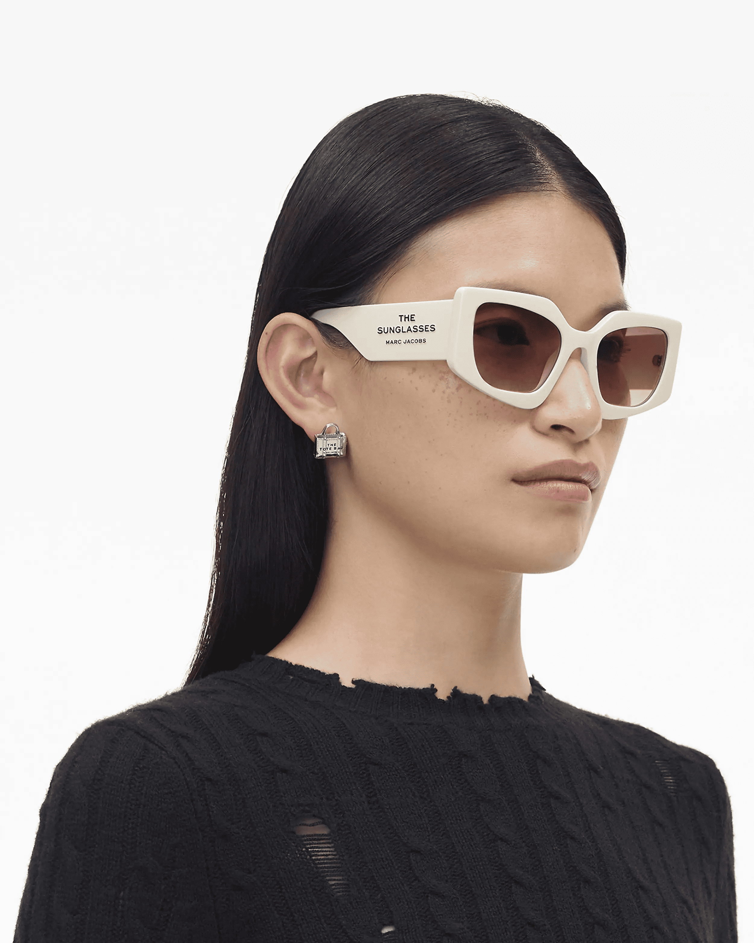 Lentes de Sol Marc Jacobs The Square Cat Eye Ivory-3