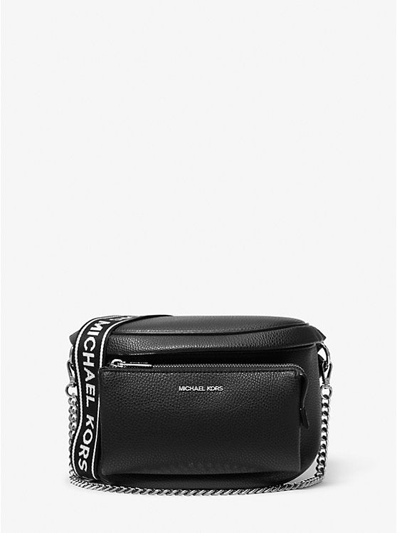 Riñonera Michael Kors Slater Black Silver-4