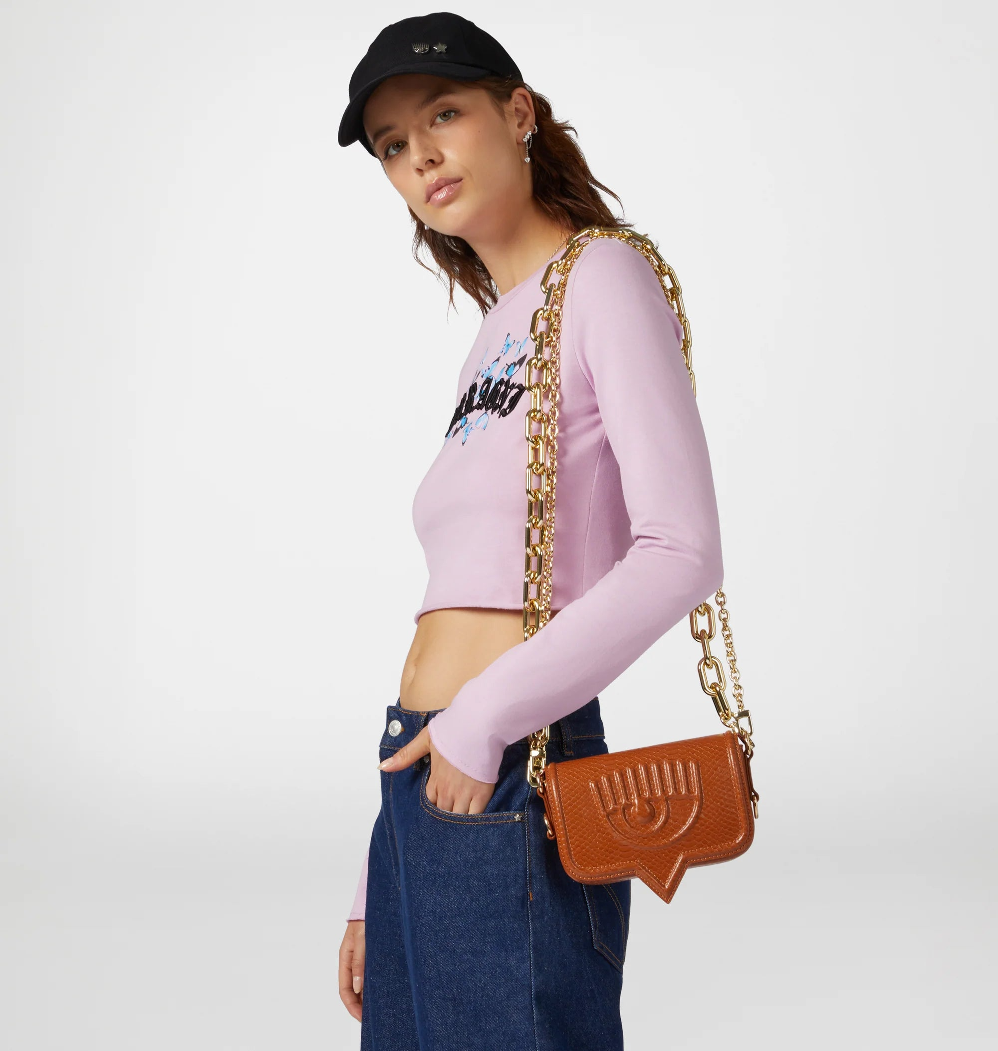 Crossbody Chiara Ferragni Eyelike Bag Naranjo S-2