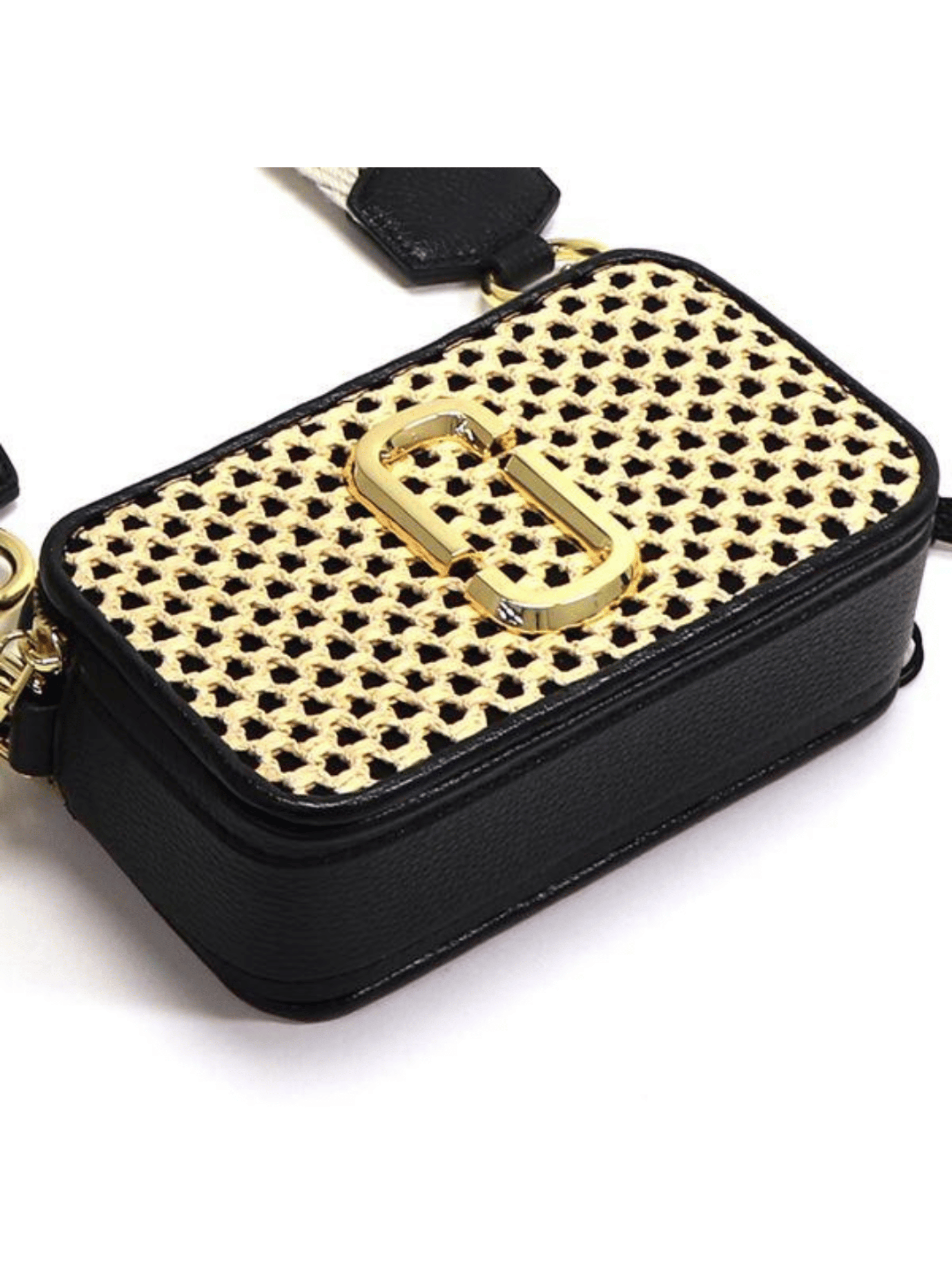 Crossbody Marc Jacobs The Snapshot Black Beige-3
