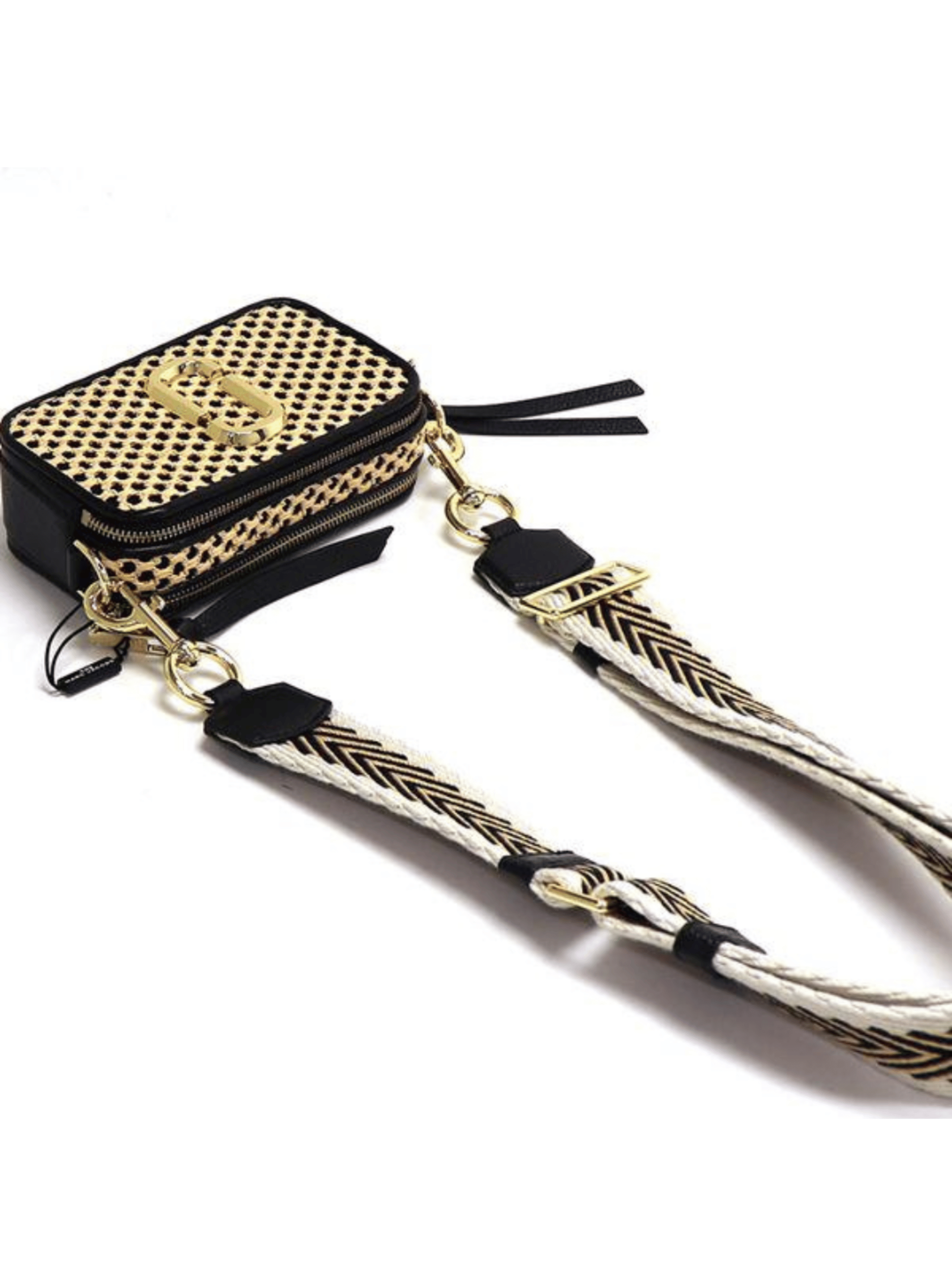 Crossbody Marc Jacobs The Snapshot Black Beige-4