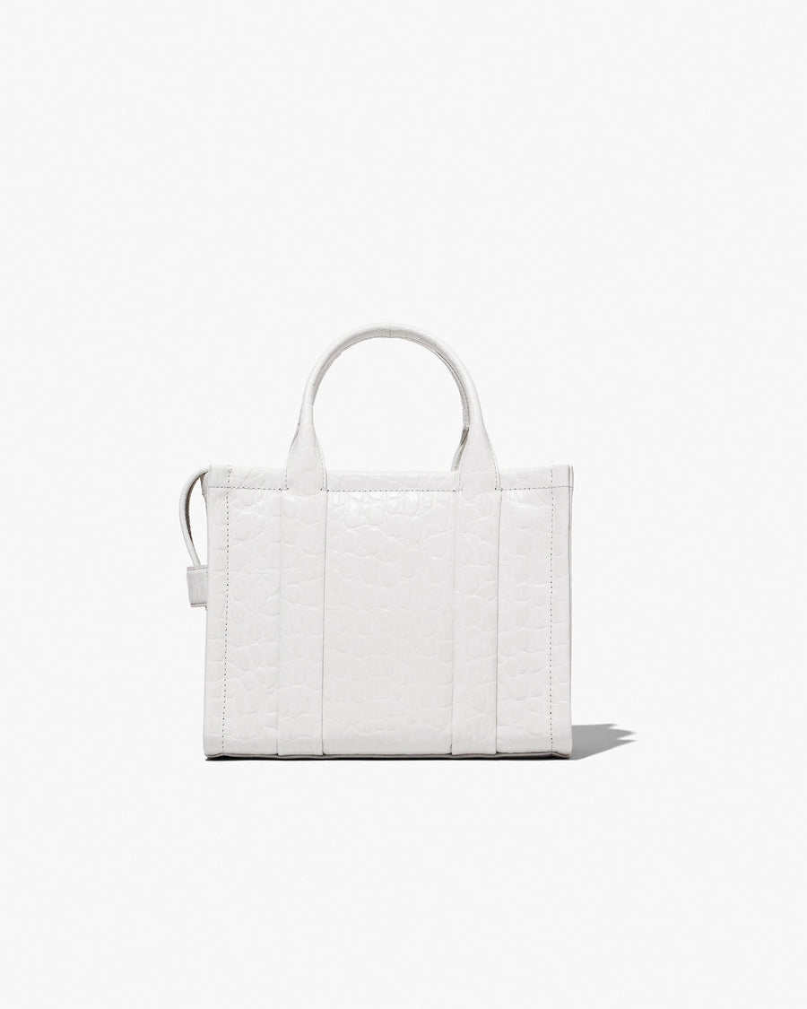 The Croc-Embossed Small Tote Bag Marc Jacobs Ivorey-2