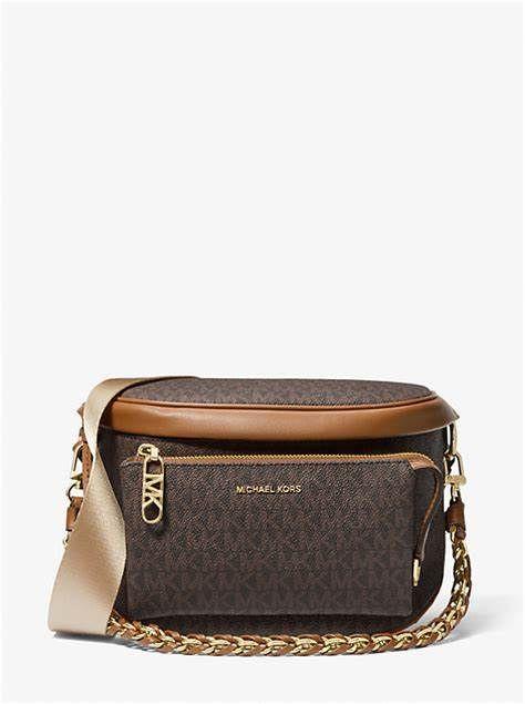 Riñonera Michael Kors slater brown-0