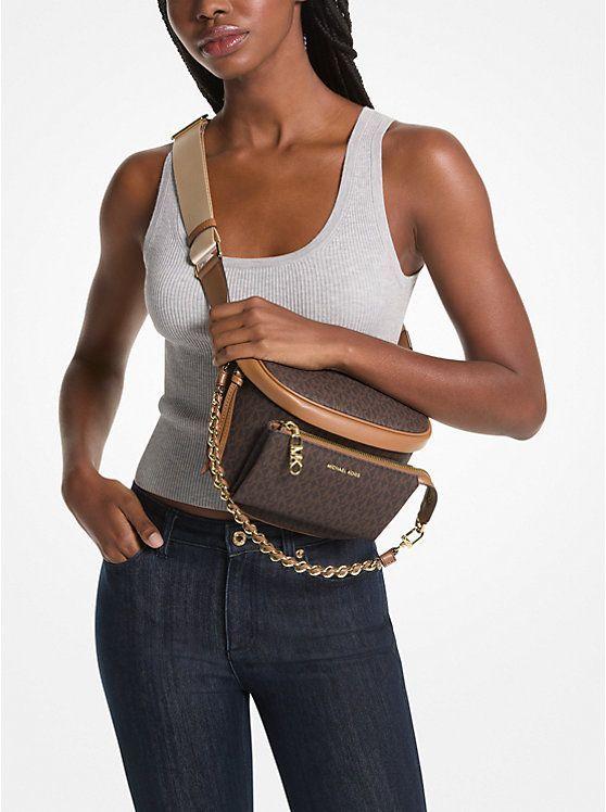 Riñonera Michael Kors slater brown-2