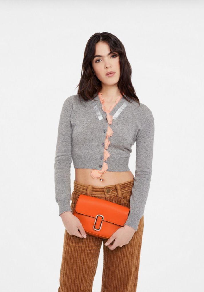 Cartera Marc Jacobs The J Marc Shoulder Electric Orange-3