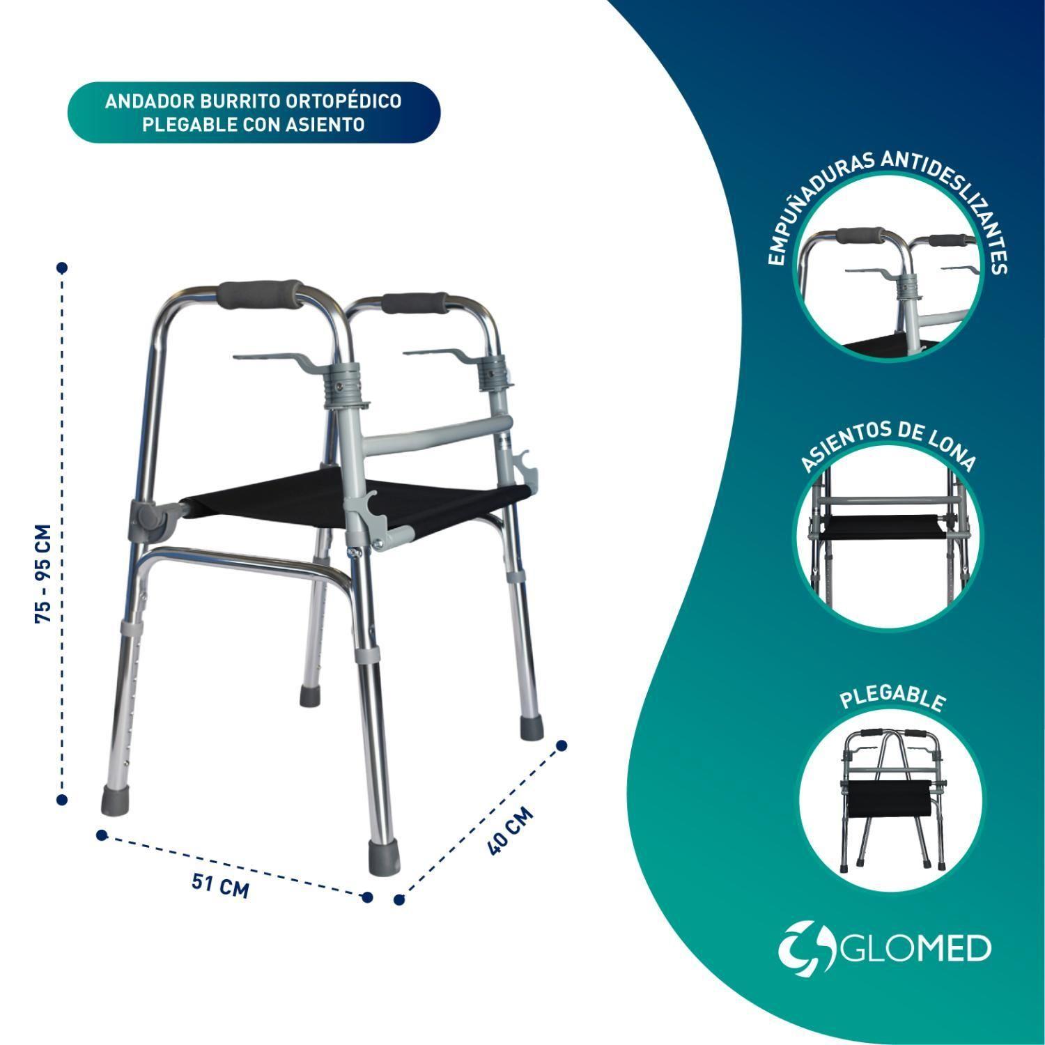 Andador Plegable Con Asiento-2