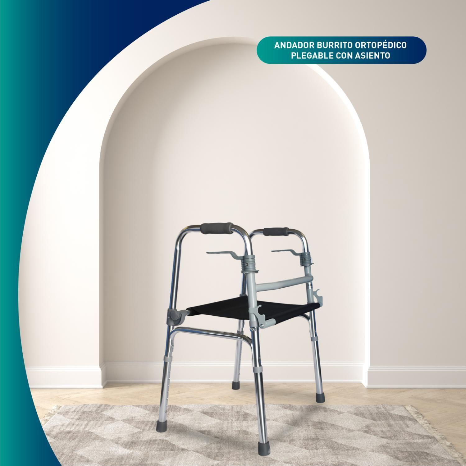 Andador Plegable Con Asiento-3