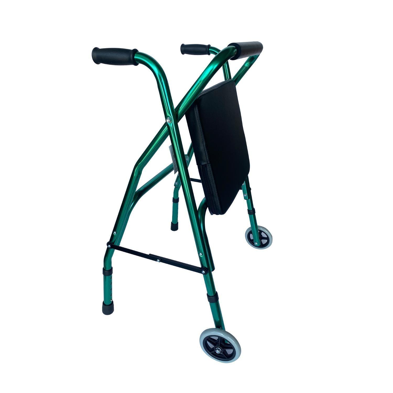 Andador Burrito Ortopédico Plegable Con Ruedas Y Asiento-5