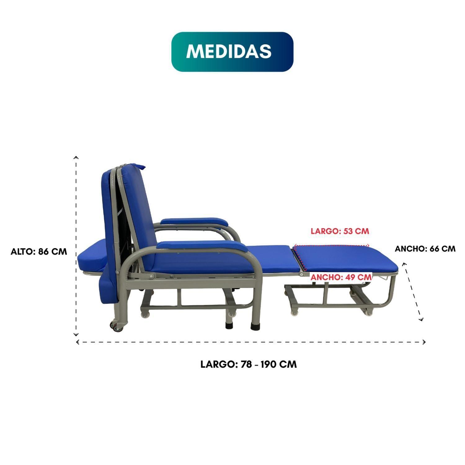 Silla Cama De Acero Para Acompañante-2