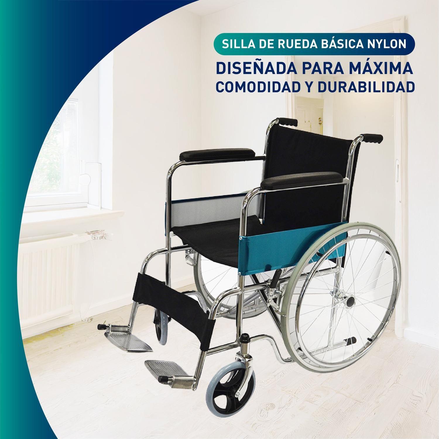 Silla De Ruedas Estándar Asiento Nylon-3