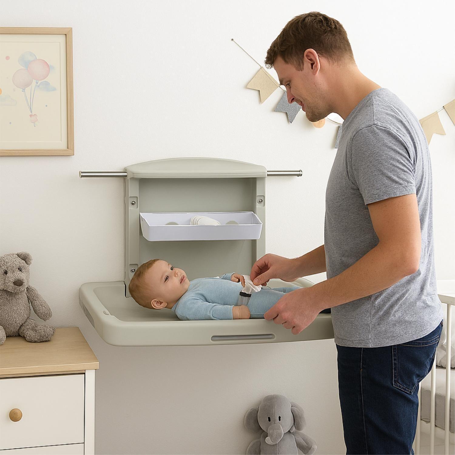 Mudador Plegable De Muro Bebe 85Cm-3