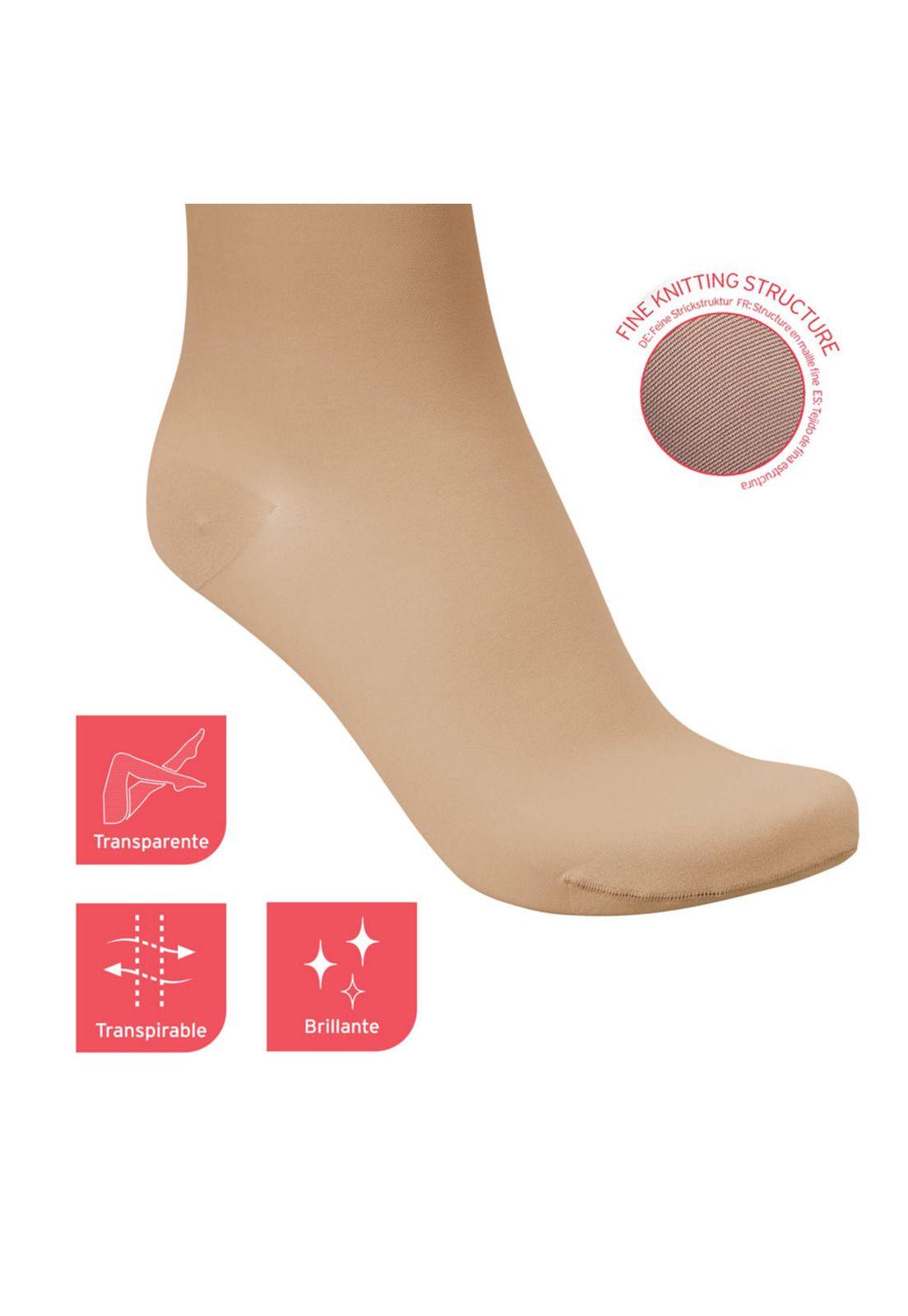 Calcetin De Compresión Antiembólico Beige 15-20Mmhg S/M-1
