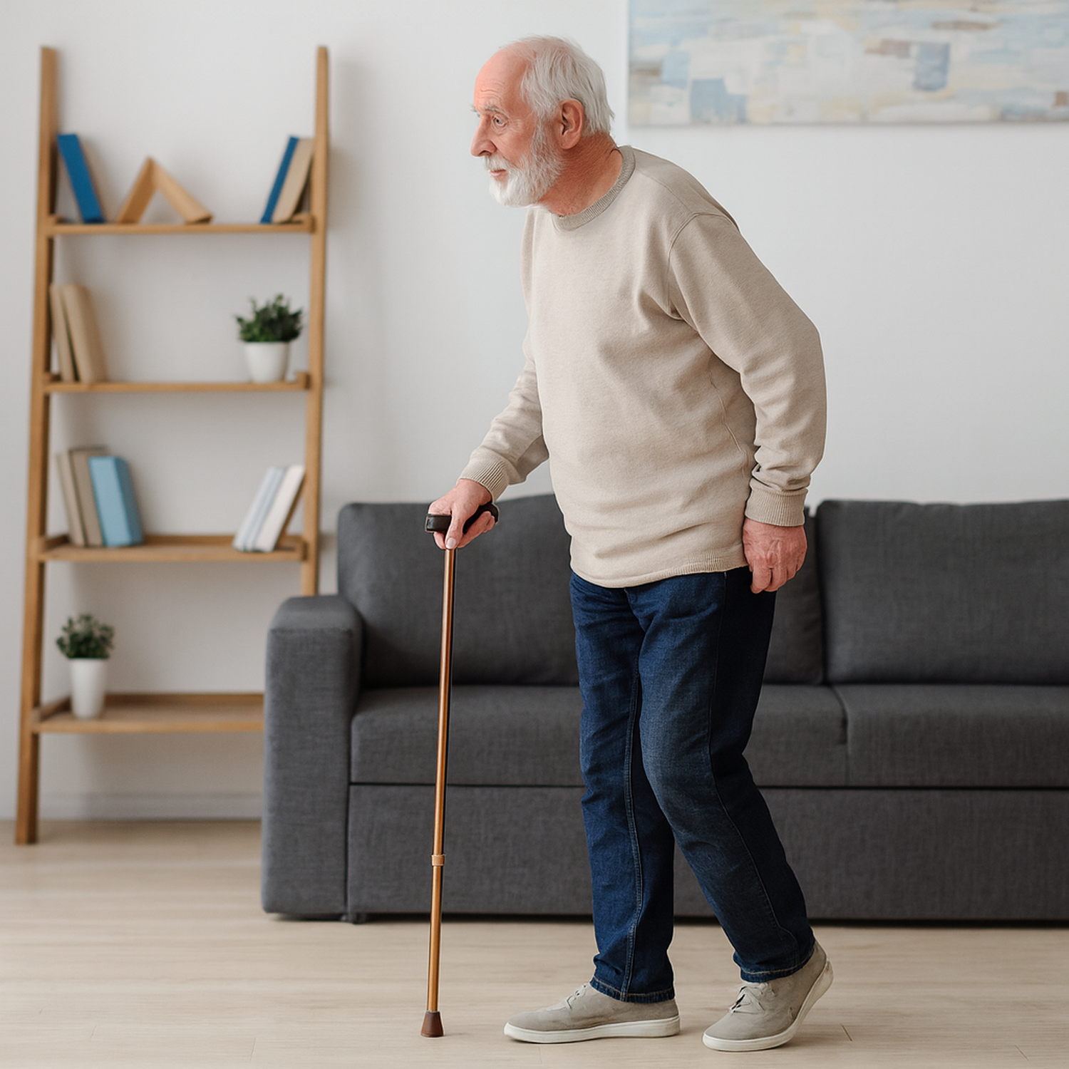 Bastón Ortopédico Recto Clásico Bronce-3