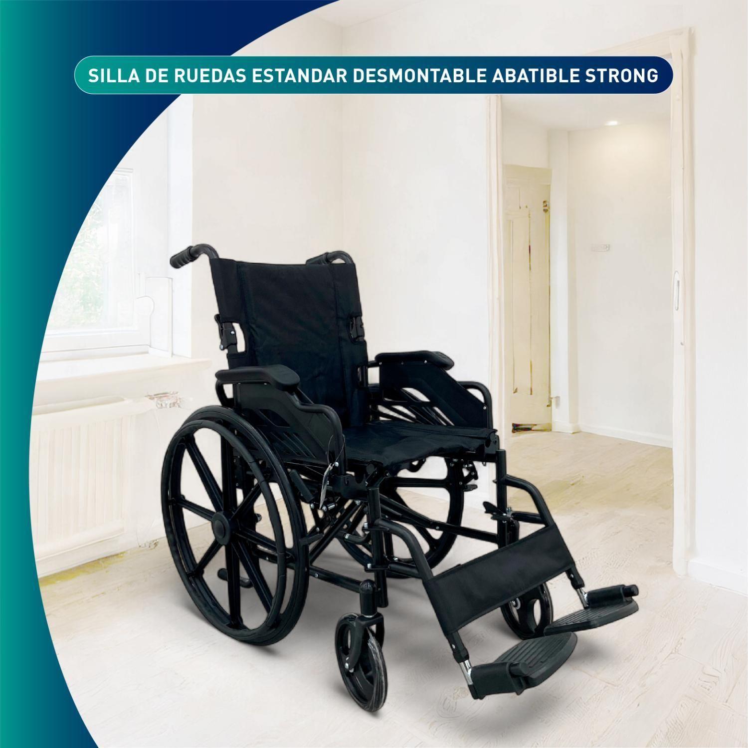 Silla De Ruedas Estandar Desmontable Abatible Strong-9
