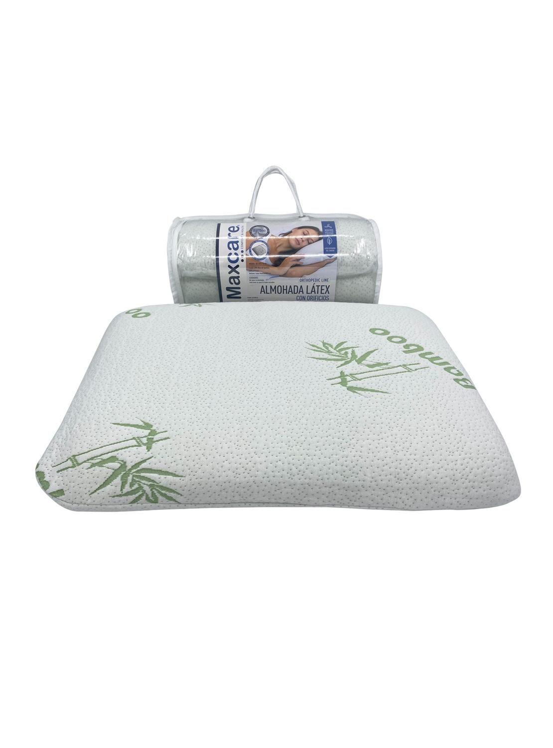 Almohada Látex Orificios Bamboo 60x40x12-2