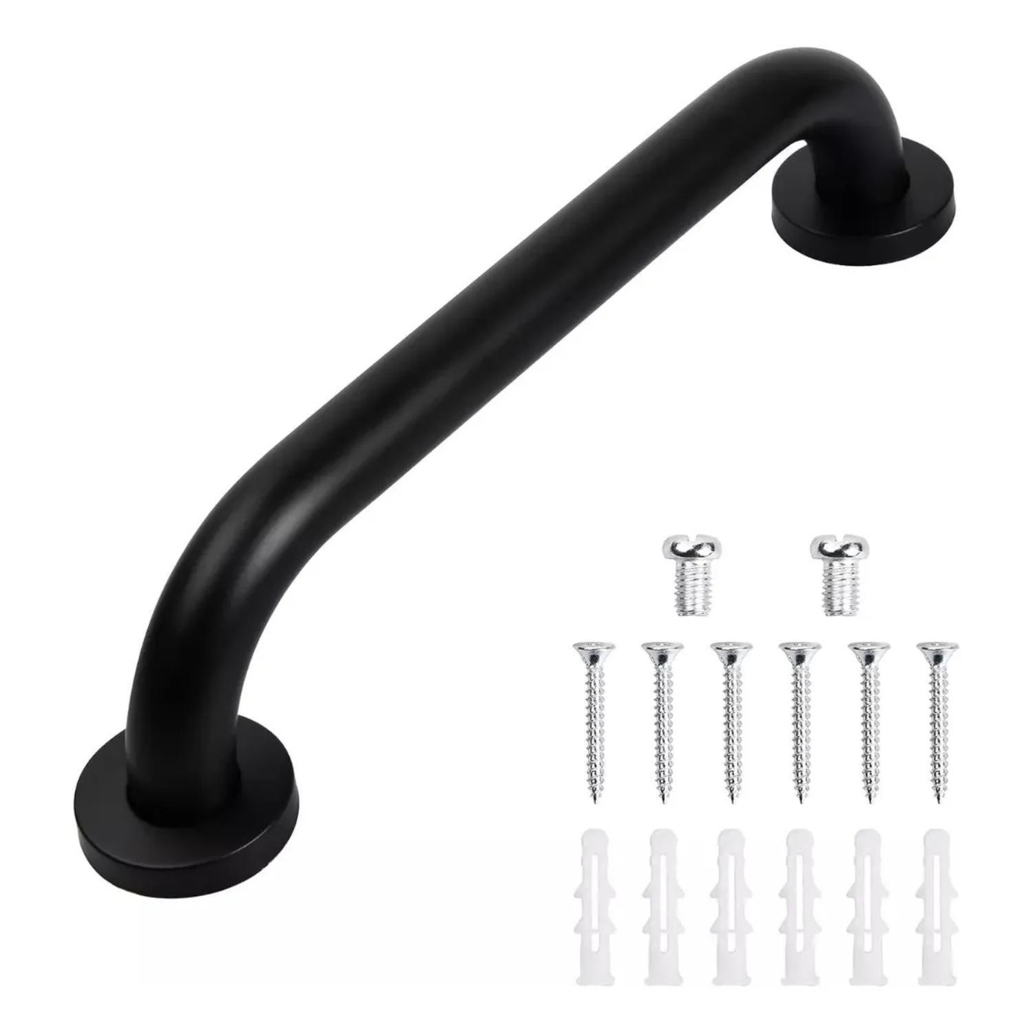 Barra Seguridad Baño Acero Inoxidable 60 cm - Negra-0