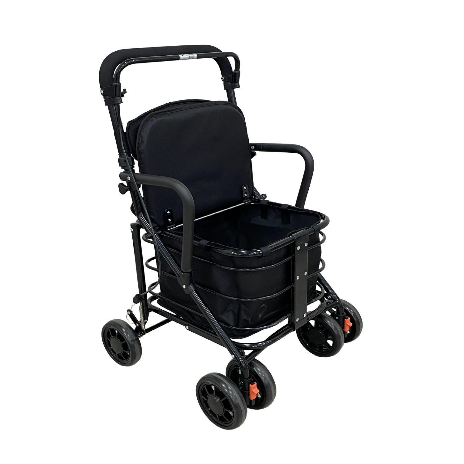 Carrito Burrito Andador con Asiento y Canasto-3