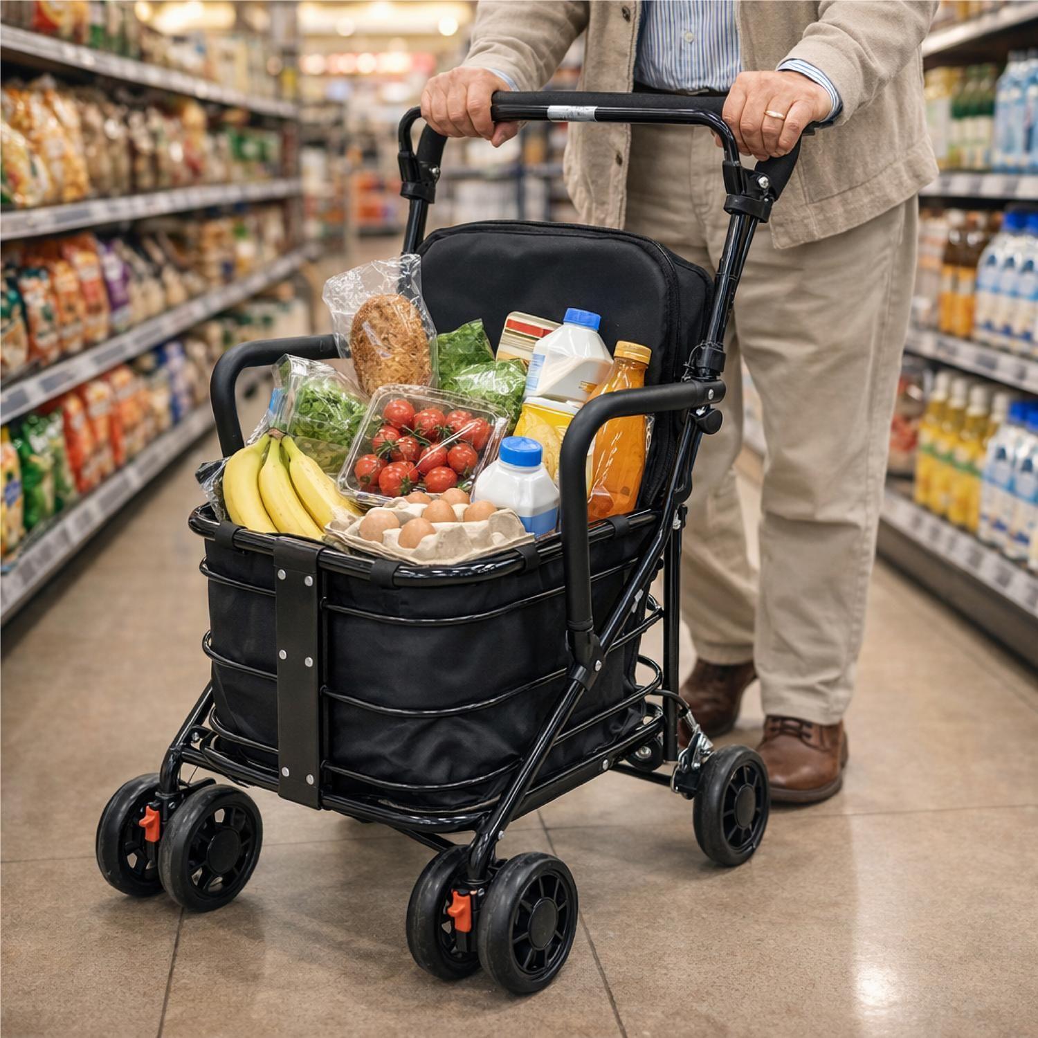 Carrito Burrito Andador con Asiento y Canasto-7