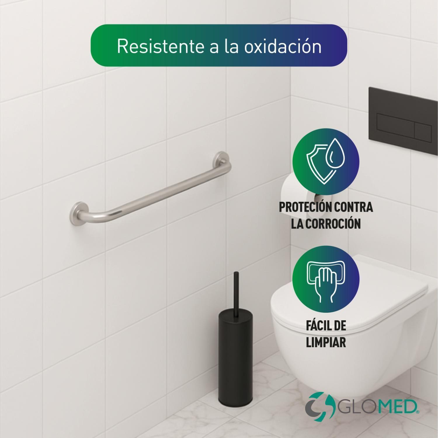 Barra Seguridad Baño Acero Inoxidable 80cm-3