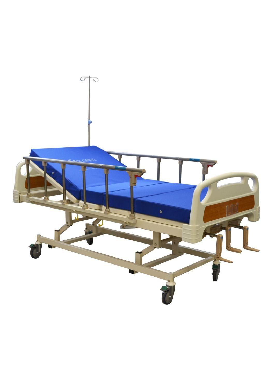 Cama Clínica Manual 3 Pos Plus + Colchón 4 Pliegues 10cm-0