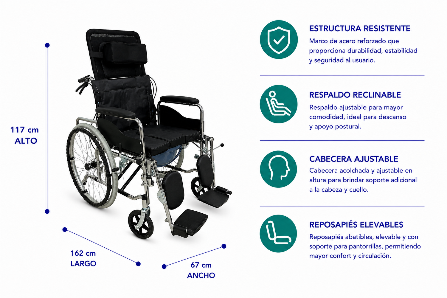 Silla de Ruedas Neurológica Asiento WC Premium-1